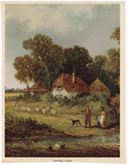 Vintage 'calendar' prints of lanscapes, village scenes, etc.